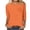 Orange2, variant on AherBiu T Shirts for Women Crew Neck 3/4 Sleeve Short Sleeve Casual Tops Summer Lightweight Loose Basic Tshirts Solid Color