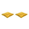 thumbnail image 1 of Wweixi Cushion Pad For Square Chair - Soft And Comfortable Wide Range Of Uses Square Chair Cushion Yellow Checkerboard 2Set, 1 of 6