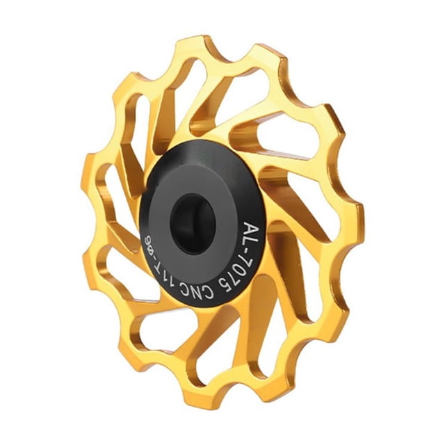 Bicycle Ceramic Bearing Rear Guide Wheel 11 Teeth 13 Teeth Lightweight Aluminum Alloy Guide Wheel Bike Transmission
