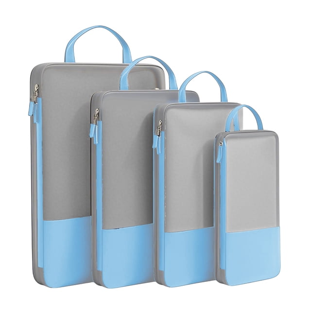 Packing Cubes for Travel 4-Piece Travel Compression Package Cube Set Space Saving Luggage Manager Mesh Bag Easy Travel Packagingcompression Packing Cubes