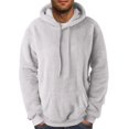 thumbnail image 2 of Birdeem Men Comfortable Hoodie Heart Pattern Solid Hooded Pocket Drawstring Sweatshirt, 2 of 12
