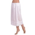 thumbnail image 3 of Jupe-culotte Mi-Longue pour Femmes Imitation Soie Dentelle Jupe-Culotte Mi-Longue Rallonge Noir G, 3 of 3