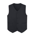 thumbnail image 1 of TOPTIE Unisex Uniform Vest for Supermarket, Hospitality & Service Work-Black-US Size XXL, 1 of 12