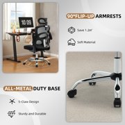 AKDSteel  High-Back Mesh Office Chair, Ergonomic Computer/Gaming Desk Chair with Adjustable Headrest and Rolling Swivel Wheels for Home or Office
