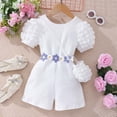 thumbnail image 2 of Timegard Baby Girls Clothes Toddler Cute Color Block Short Rompers Bag Casual Jumpsuit Summer Fashion, 2 of 8