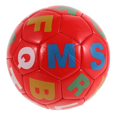 Toddler Soccer Balls For Early Education Inflatable Soccer Ball Baby Football Toy With Alphabet Small Soccer Ball For Toddlers Soft Soccer Ball For Indoor Play