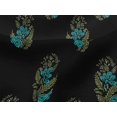 thumbnail image 4 of oneOone Viscose Jersey Fabric Leaves & Floral Block Printed Craft Fabric BTY 60 Inch Wide, 4 of 6
