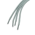 thumbnail image 3 of INSPIRE CHIC Unisex Thick Solid Color Round Shoelaces for Leather Boots Light Gray 120 cm/47.2", 3 of 4