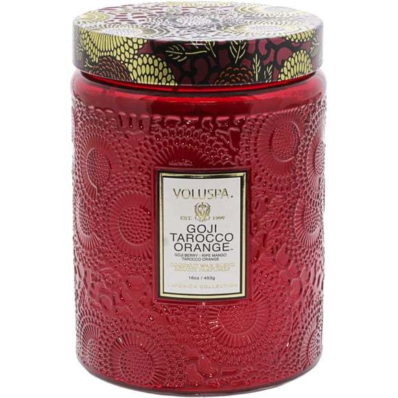 Voluspa Grande Bougie en Pot de Verre - Goji et Tarocco Orange VOL-7231