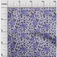thumbnail image 2 of oneOone Polyester Spandex Purple Fabric Floral Retro Sewing Craft Projects Fabric Prints By Yard 56 Inch Wide, 2 of 5