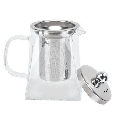 Tea Pot,Transparent Glass Teapot with Teapot Heat Resistant Tea Kettle Custom Engineered