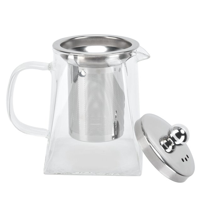 Tea Pot,Transparent Glass Teapot with Teapot Heat Resistant Tea Kettle Custom Engineered