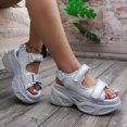 thumbnail image 1 of Wensltd Sandales Confortables pour Femmes Respirantes à Bout Rond à Bout Ouvert Sandales Noires, 1 of 9