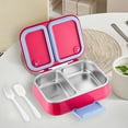thumbnail image 1 of Boovnll Transparent Stainless Steel Lunch Box For Office Workers And Students With Compartments For Lunch Boxes Heated Light Meal Boxes Two Compartment Lunch Box, 1 of 6