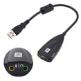 thumbnail image 1 of External 7.1 Channel USB Sound Card Mic Headphone Adapter Cable for PC Laptop, 1 of 5