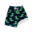 thumbnail image 2 of Boys Fashion Swim Trunks With Compression Liner Stretch Swim Shorts, 2 of 3
