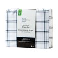 thumbnail image 3 of Ensemble de draps en microfibre doux et facile d'entretien Mainstays plaid à carreaux, grand lit - Rentrée des classes!, 3 of 4