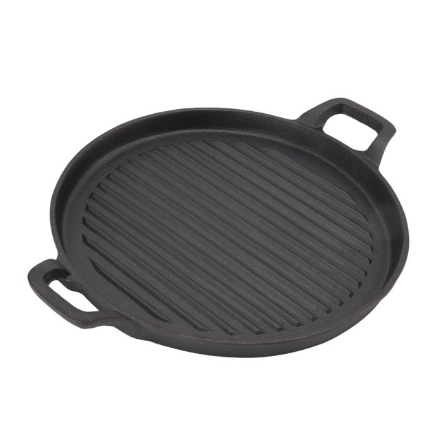Round Cast Iron Frying Pan,Cast Iron Griddle Reversible Cast Iron Grill Cast Iron Griddle Unmatched Quality