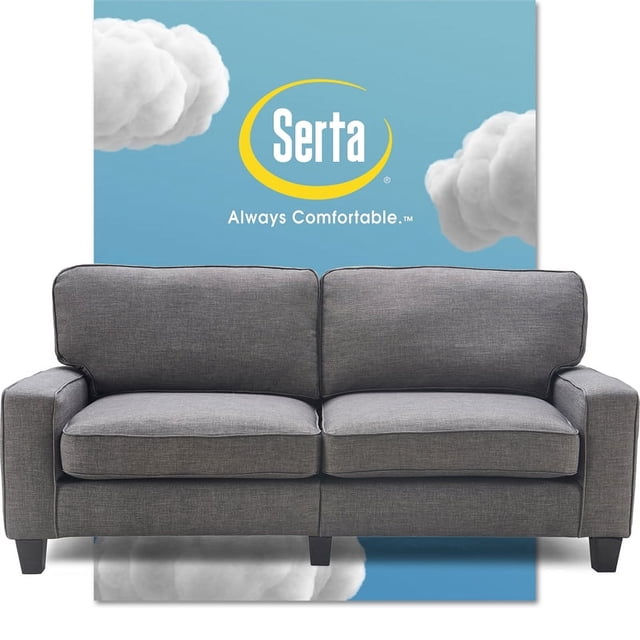 Serta Palisades 78" Sofa in Gray