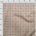 thumbnail image 3 of oneOone Georgette Viscose Light Yellow Fabric Asian Suzani Craft Projects Decor Fabric Printed By The Yard 42 Inch Wide, 3 of 5