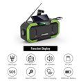 thumbnail image 3 of ikayaa Emergency Solar Hand Crank 5000mAh Power Bank Flash Light Outdoor Camping Survival, 3 of 7