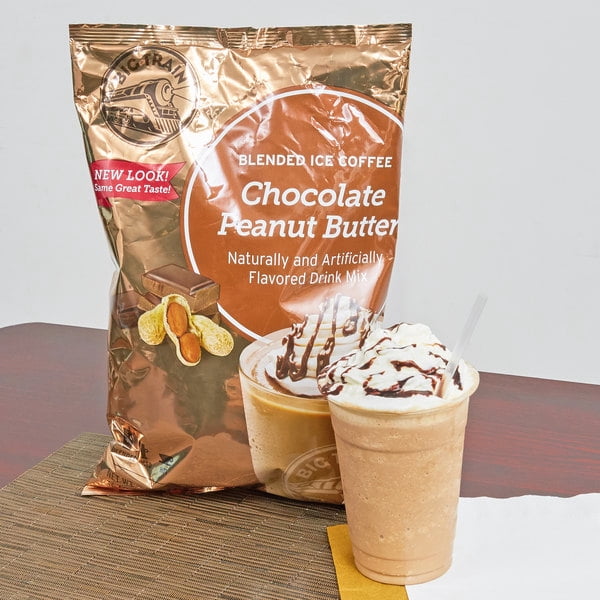 Big Train 3.5 lb. Chocolate Peanut Butter Blended Ice Coffee Mix