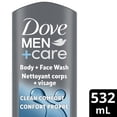 thumbnail image 2 of Dove Men+Care Body and Face Wash Clean Comfort 24H Nourishing, 532 ml, 2 of 7