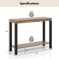 thumbnail image 3 of Gymax 2-Tier Home Bar Table w/ Open Shelves Sofa Side Table w/ Storage for Home, 3 of 10