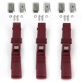 thumbnail image 1 of Ford 1933-1934 Model C Standard 2 Point Burgandy Lap Bench Seat Belt Kit with Bracketry - 3 Belts, 1 of 1
