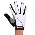 thumbnail image 1 of BG-04 fingerless bike gloves for competitions, WHITE, XL, 1 of 2