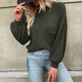 thumbnail image 3 of Timegard Womens T Shirts Long Sleeve Round Neck Basic Tops Casual Comfy Solid Color Blouses, 3 of 6