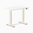 thumbnail image 1 of Desky Bureau Assis-Debout Mini Double - Blanc / 32 x 20 Pouces / Blé, 1 of 10