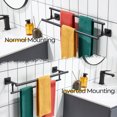 thumbnail image 3 of KOKOSIRI Towel Bars 24-Inch Bathroom Towel Holder Oil Rubbed Bronze Bath Towel Rails Racks Wall Mounted Stainless Steel B5009ORB-L24, 3 of 7