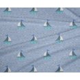thumbnail image 4 of oneOone Polyester Lycra Fabric Waves & Sailboat Ocean Decor Fabric Printed BTY 56 Inch Wide, 4 of 4