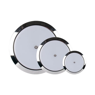 Accessoires de Modification pour Remorque de VR, Illuminateur Rond Ultramince à DEL, Lumière Intérieure 12 V 24 V avec Interrupteur 10 W, Outil de VR