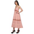 thumbnail image 2 of Moomaya Robe Longue Maxi Imprimée pour Femmes Sans Manches à Col en V Décontractée Évasée Kurta, 2 of 6
