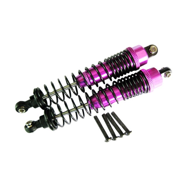 maskred 2piece Metal Adjustable Oil Filled Shock Absorber Damper For 1/10 AXIAL SCX10 Adjustable Oil Filled Purple 1Set