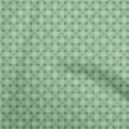 thumbnail image 1 of oneOone Rayon Green Fabric Geometric Tile Fabric For Sewing Printed Craft Fabric By The Yard 56 Inch Wide, 1 of 4