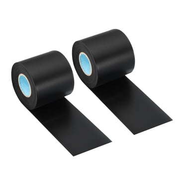 Unique Bargains 2.4'x36.1ft Pipe Wrapping Tape Non Stick PVC Duct Tape Pipes Insulation Air Conditioner Tube Wrap Black 2 Pcs