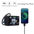 thumbnail image 3 of Panel Electric Cycling Panel with USB Charging Port and Water Proof Connector Color LCD Display Meter for KT TF01, 3 of 7