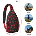 thumbnail image 3 of Tropical Kiwi Fruit Print Travel Sling Backpack, Lightweight and Durable Crossbody Bag with Green Kiwi Slices Pattern, Multi-Layer Storage and Fashionable Design for Kiwi Lovers, 3 of 6