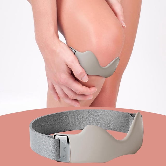 Silicone Patella Strap for Knee Pain Relief - Adjustable Knee Support Brace with Non-Slip Ergonomic Design, Fits 11 to 18 Inches for Sports, Workouts and Daily Activities