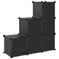 thumbnail image 3 of vidaXL Cube de Rangement avec 6 Cubes Noir PP, 3 of 4