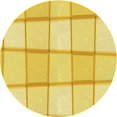 thumbnail image 1 of Ahgly Company Tapis d'Intérieur Lavable en Machine Carré Jaune Transitionnel, 3 Pieds Carré, 1 of 7