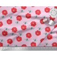 thumbnail image 3 of Soimoi Poly Georgette Fabric Floral & Bee Insects Print Fabric by The Yard 42 Inch Wide, 3 of 3