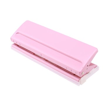 moobody Adjustable 6-Hole Desktop Punch Puncher for A4 A5 A6 B7 Dairy Planner Organizer Six Ring Binder with 6 Sheet Capacity