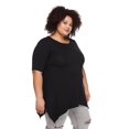 thumbnail image 4 of George Women's Plus Sharkbite Hem Tee, 4 of 6