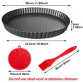 thumbnail image 2 of Gutsdoor 11 Inch Round Quiche Pan, Nonstick Tart & Quiche Dish with Removable Bottom for Easy Release, Fluted Pie Plate for Baking, Kitchen Essentials for Holiday Baking and Thanksgiving, 2 of 7