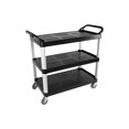 thumbnail image 1 of Globe | 3 Shelf Utility Cart, Large, Black, 1 of 2