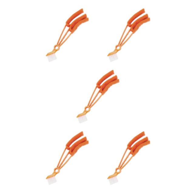 Maytalsory Window Blinds Dual Purpose Brush For Easy Cleaning Cleaning Brush Microfiber Duster PP Made Easy To Clean Orange 5Set